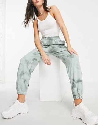 Topshop co-ord premium tie dye jogger in green - ShopStyle Activewear  Trousers