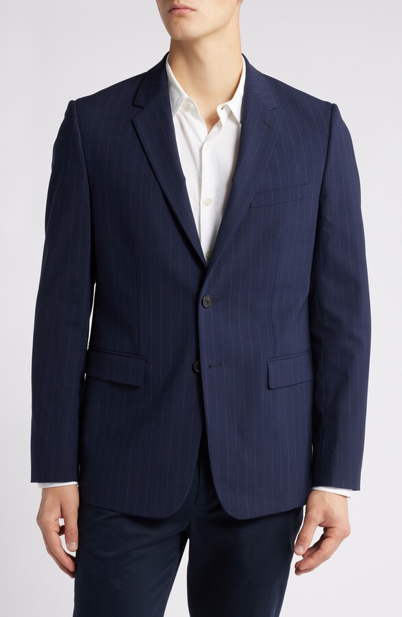 Theory Chambers Pinstripe Wool Blend Blazer