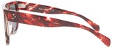 Thumbnail for your product : Celine Shadow D-frame Marbled Acetate Sunglasses - Red