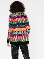 Thumbnail for your product : AGR Diamond Stripe Knit Cardigan