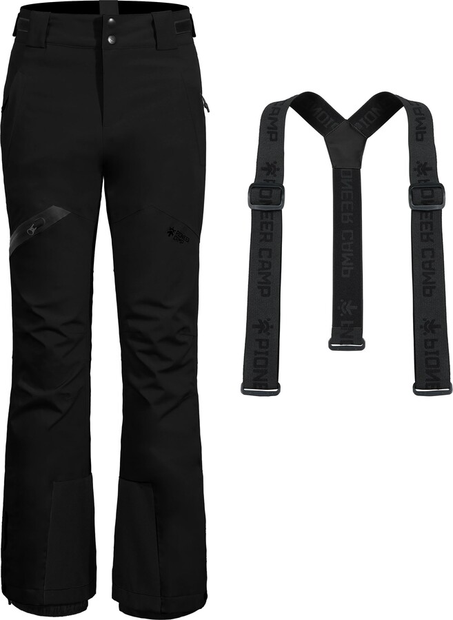 Pioneer Camp Women Ski Snow Pants Waterproof Taped Seams Integrated