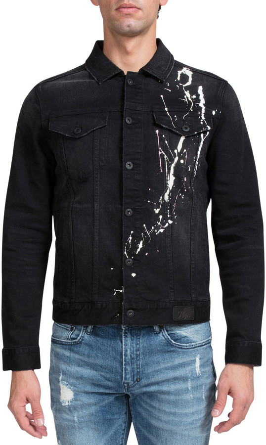 PRPS Men's PaintSplattered Denim Jacket ShopStyle