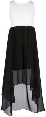 Ruby Rox 7-16 Sequin-Bodice Hi-Low Dress