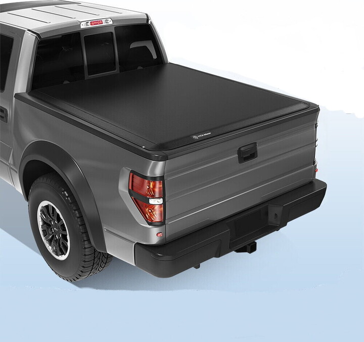 RVNI 6.75 ft Soft Roll Truck Bed Tonneau Cover for 1999-2016 Ford F250 F350 F250 F350 Super Duty
