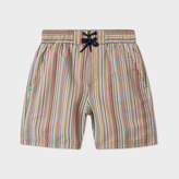 Thumbnail for your product : Paul Smith Boys' 7+ Years Swimming Shorts With Signature Stripe Print