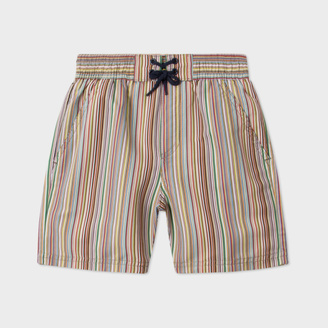 Paul Smith Boys' 7+ Years Swimming Shorts With Signature Stripe Print