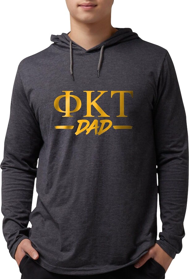 CafePress Phi Kappa Tau Dad Greek Old Gold Long Sleeve T Shirt Men's Hoodie Shirt