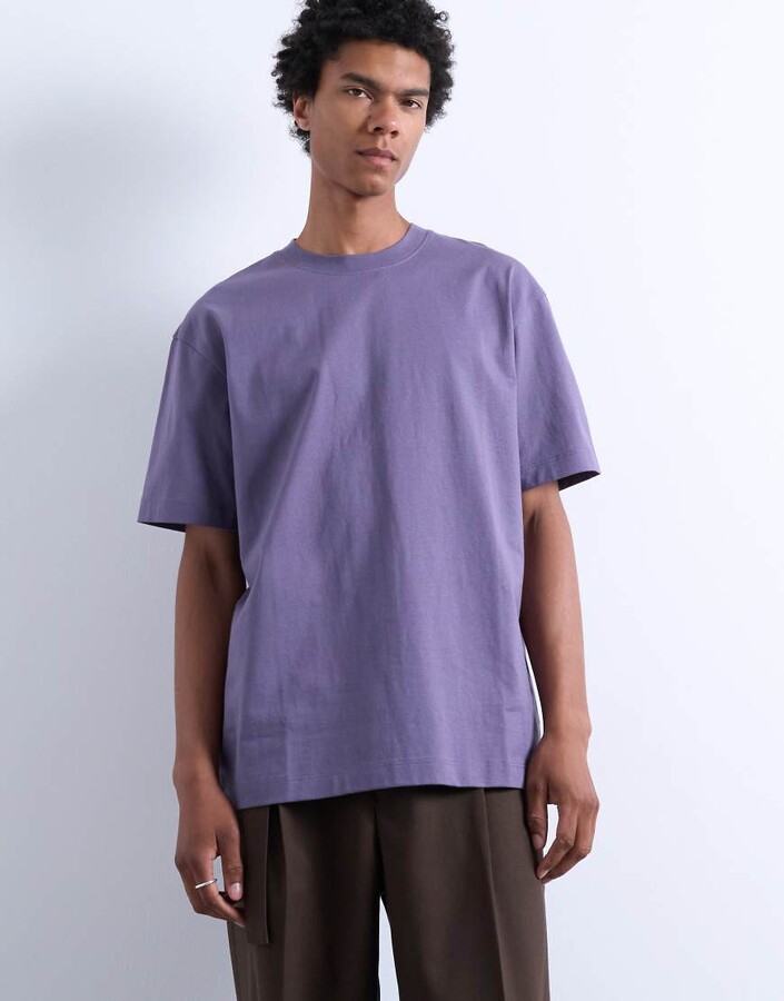Topman oversized fit t-shirt in dusty purple