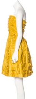 Thumbnail for your product : Oscar de la Renta Tiered Strapless Dress