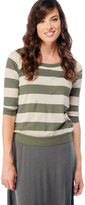 Thumbnail for your product : Splendid Oatmeal Rugby Stripe Boatneck Top