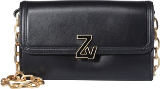 Clutches Zadig&Voltaire - Rock Suede Scale Studs clutch - WKAB2020FNOIR