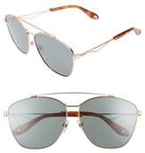 Thumbnail for your product : Givenchy 65mm Round Aviator Sunglasses