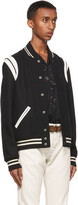 Thumbnail for your product : Saint Laurent Black Virgin Wool Teddy Bomber Jacket