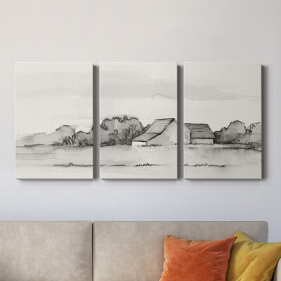 Red Barrel Studio Wyeth Barn II- Premium Gallery Wrapped Canvas - Ready To Hang