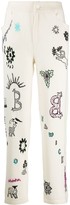 Thumbnail for your product : Barrie Boyfriend Symbols trousers