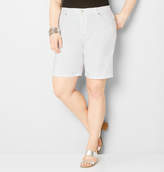Thumbnail for your product : Avenue Denim Bermuda Short in White 28-32