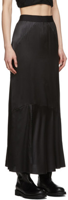 Ann Demeulemeester Black Bias Skirt