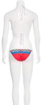 Thumbnail for your product : Clover Canyon Printed Two-Piece Swimsuit w/ Tags