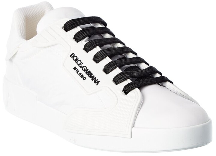 dolce and gabbana nylon and rubber portofino sneakers