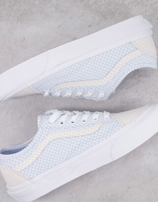 Vans Style 36 pastel checkerboard trainers in blue/white - ShopStyle