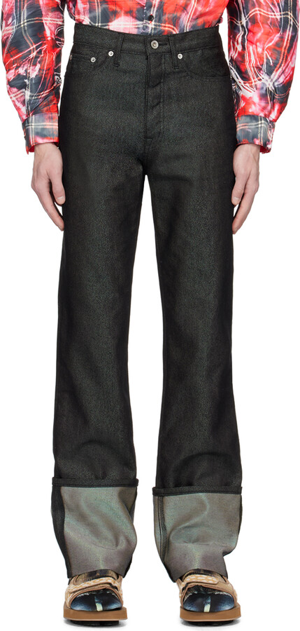 Doublet Black Hologram Jeans - ShopStyle