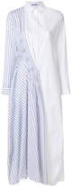 Jil Sander asymmetric stripe shirt dress
