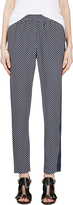 Thumbnail for your product : Marc by Marc Jacobs Navy Silk Cedar Print Juna Trousers