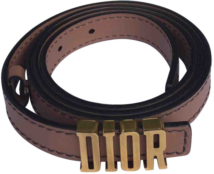 Dior D-Fence Camel Leather Belts