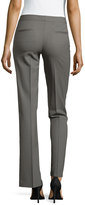 Thumbnail for your product : Lafayette 148 New York Contemporary Straight-Leg Suiting Pants, Shale