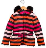 Thumbnail for your product : Rykiel Enfant Girls' Striped Down Jacket