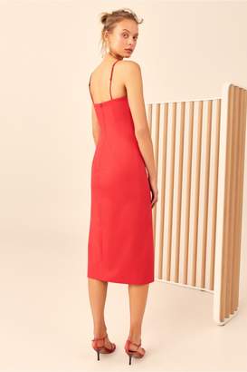 C/Meo ONLY WITH YOU MIDI DRESS chilli