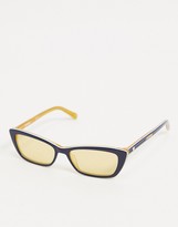 Thumbnail for your product : Love Moschino square cat eye sunglasses in blue