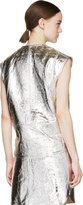 Thumbnail for your product : McQ Silver Foil Crust Biker Vest