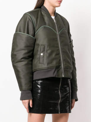 Helmut Lang piped trim bomber jacket