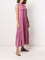 Thumbnail for your product : Equipment Sleeveless Tiered Shirtdress