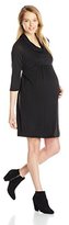 Thumbnail for your product : Three Seasons Maternity Women's Three-Quarter Sleeve Solid Cowl Neck Dress