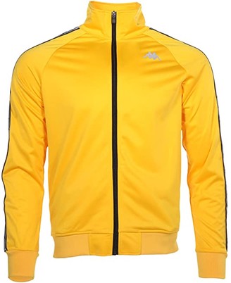 yellow kappa hoodie mens