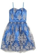 Thumbnail for your product : Un Deux Trois Girl's Embroidered Lace Dress