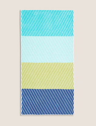Marks and Spencer Pure Cotton Zig Zag Beach Towel