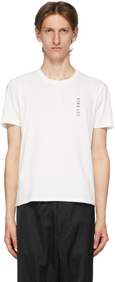 Dion Lee White Embroidered Logo T-Shirt