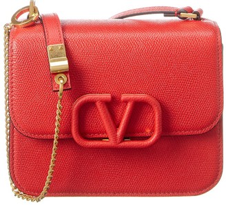 Valentino Vsling Small Leather Shoulder Bag