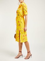 Thumbnail for your product : Altuzarra Vittoria Floral-print Silk Midi Dress - Yellow Multi