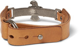 Thumbnail for your product : Valentino Leather and Silver-Tone Bracelet