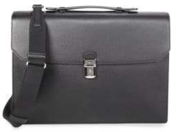 Dunhill Cadagan Flap Leather Briefcase