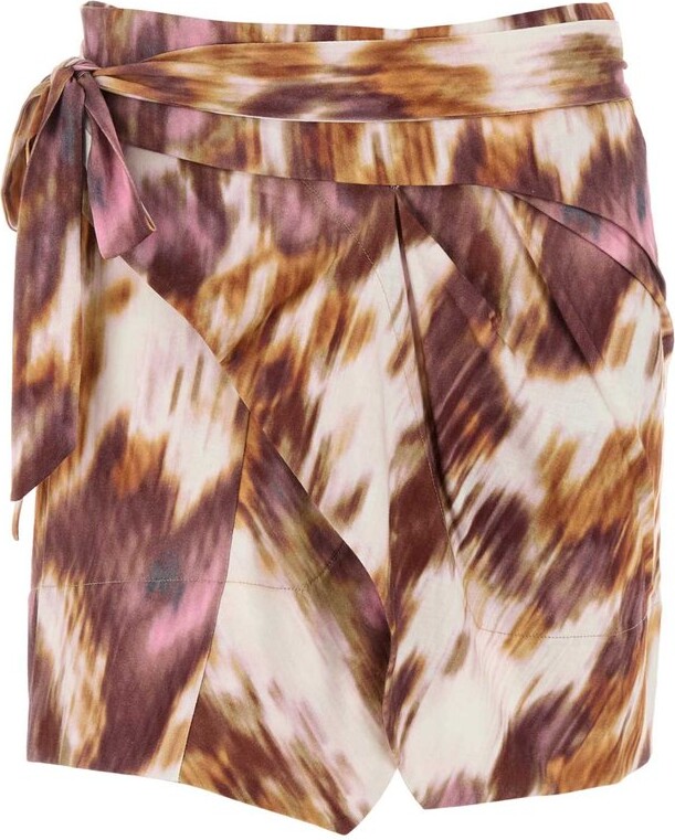 Etoile Isabel Marant Berenice Self-Tied Mini Skirt