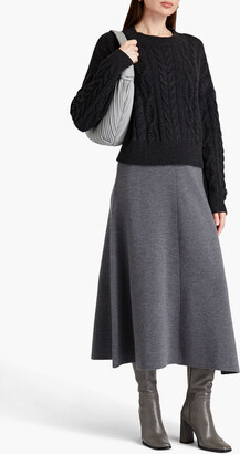 N.Peal Cable-knit cashmere sweater