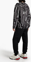 Thumbnail for your product : Moschino Printed shell hooded jacket