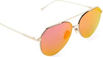 DIFF Dash 61mm Mirrored Aviator Sunglasses