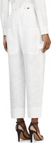 Thumbnail for your product : Chloé White Wide-Leg Tweed Trousers