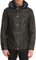 Thumbnail for your product : Armani Jeans Washed and Oiled Navy Blue Parka